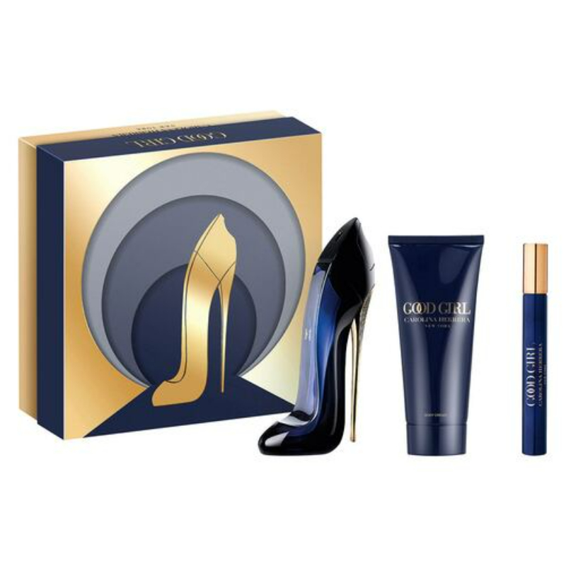 كارولينا هيريرا مجموعة جود جيرل (عطر أو دو بارفان 80 مل + أو دو بارفان 10مل + لوشن للجسم 100مل) كارولينا هيريرا مجموعة جود جيرل (عطر أو دو بارفان 80 مل + أو دو بارفان 10مل + لوشن للجسم 100مل)