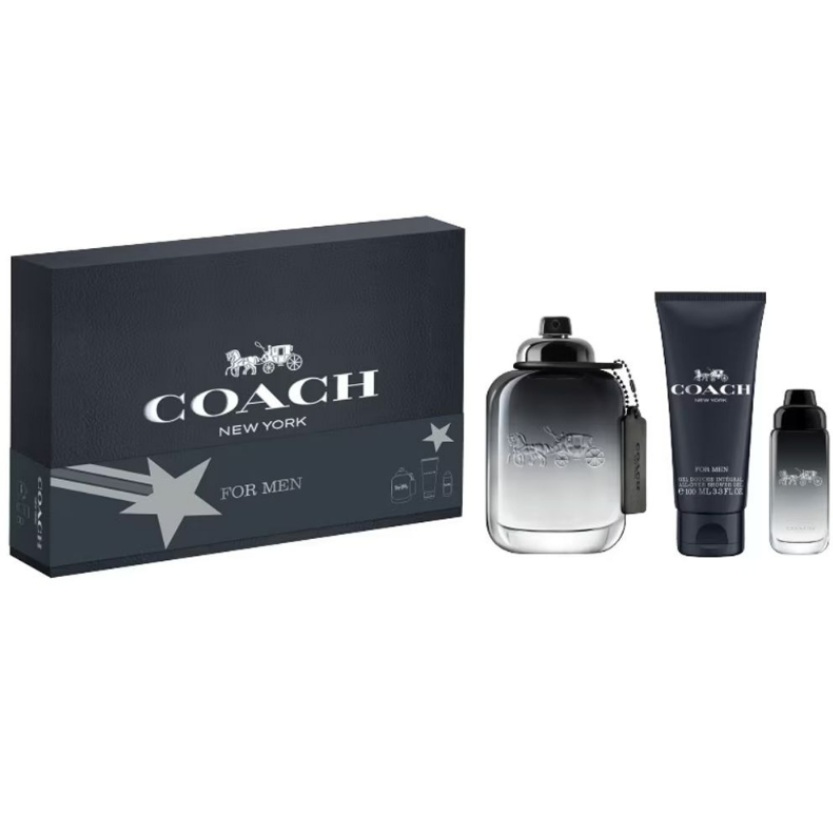 مجموعة كوتش (عطر أو دو تواليت 100مل + 10مل + جل للأستحمام 100 مل)