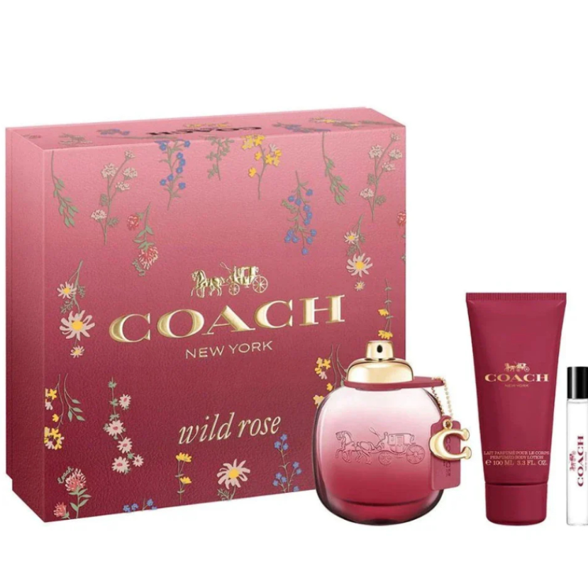مجموعة كوتش وايلد روز (عطر أو دو بارفان 90 مل + 7.5مل + لوشن للجسم 100 مل )