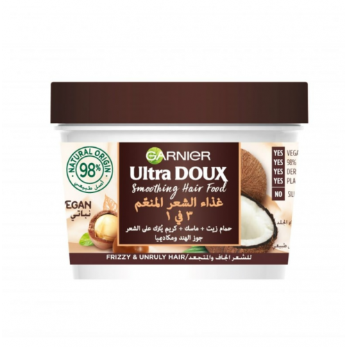 قارنييه الترا دو غذاء الشعر المنعم 3 في 1 بجوز الهند – 390مل