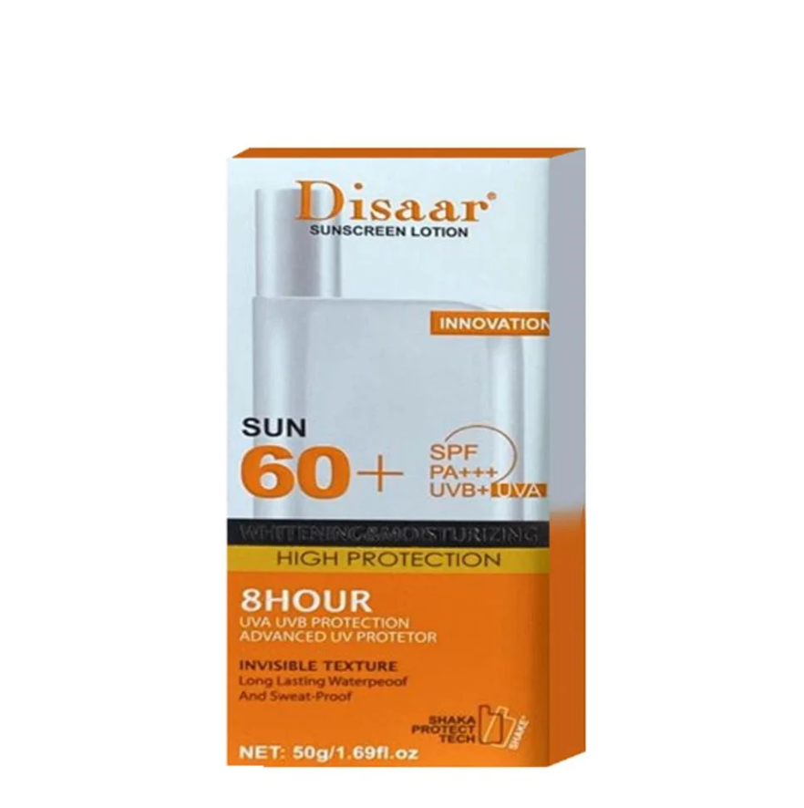 واقي شمس ومبيض ومرطب للبشرة بعامل حماية من أشعة الشمس 60 
