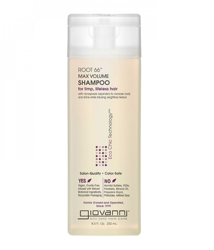 شامبو روت 66 ماكس فوليوم لتكثيف الشعر من جيوفاني 250مل