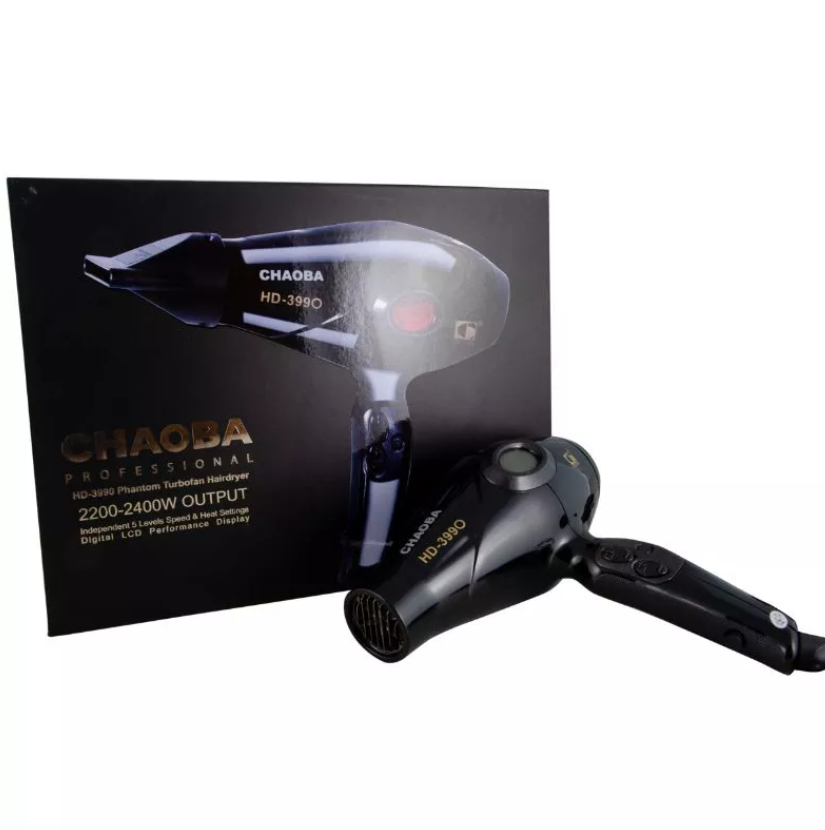 شوبا مجفف الشعر الاحترافي -أسود