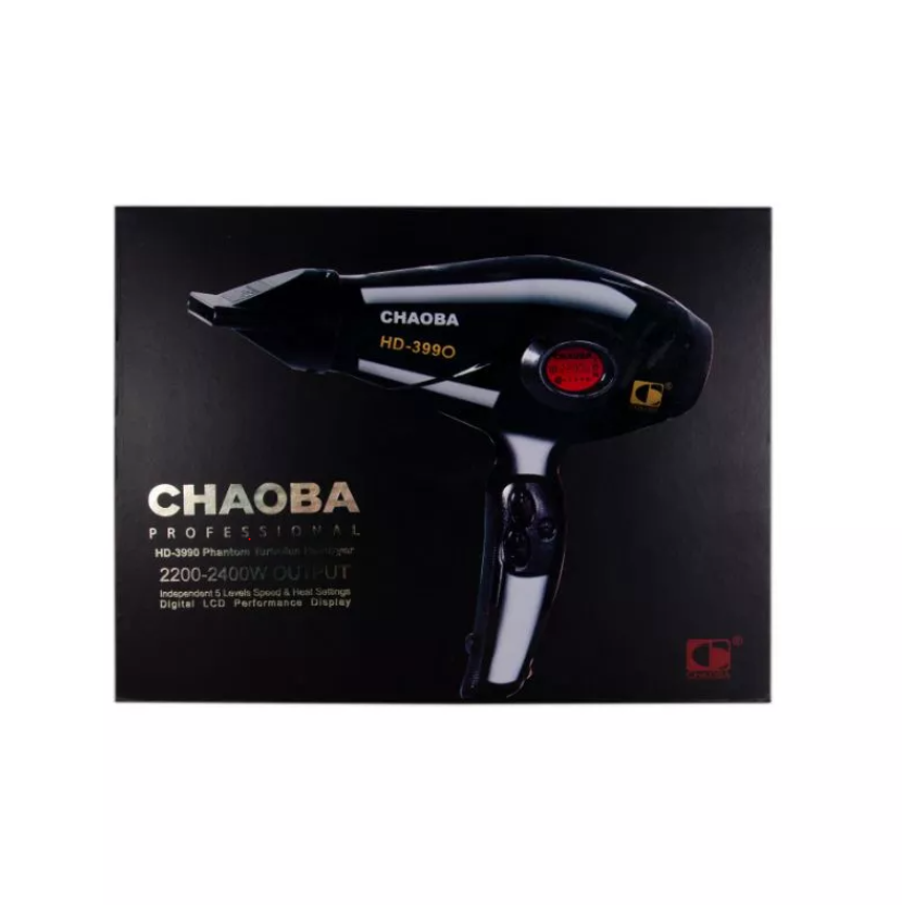 شوبا مجفف الشعر الاحترافي -أسود