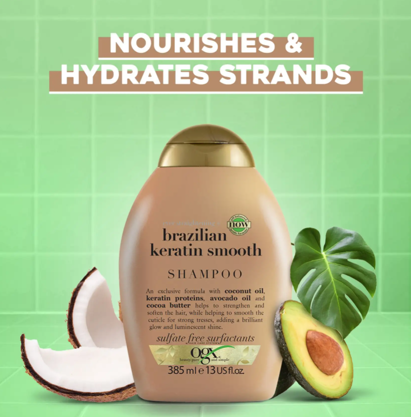 او جي اكس شامبو نعومه الكيراتين البرازيلي 385 مل
