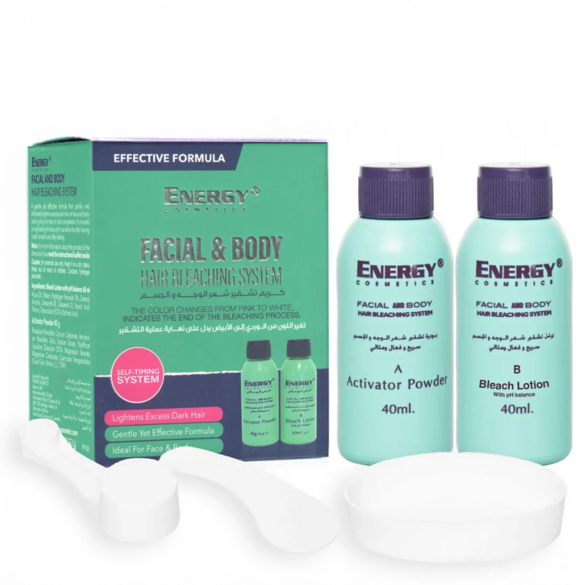 انرجي كريم تشقير شعر الوجه والجسم