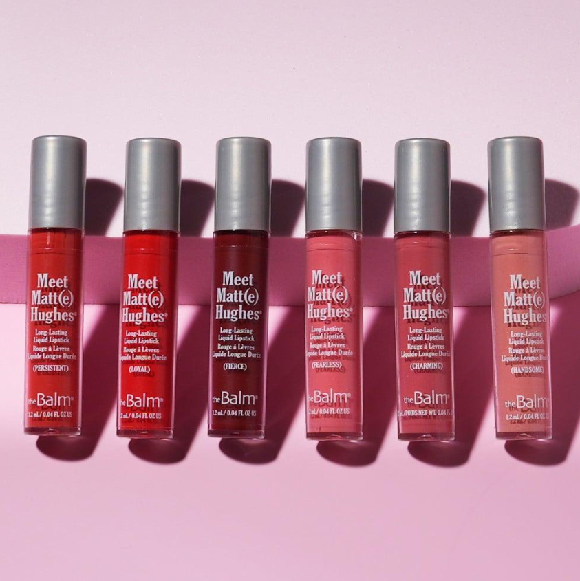 مجموعة 6 ميني احمر شفاه روج سائل ميت مات ( اي ) هيوز من ذا بالم - ميامي