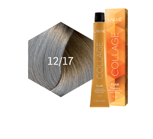 صبغة شعر كولاج كلير من لاكمي- أشقر رمادي معدني - 12/17