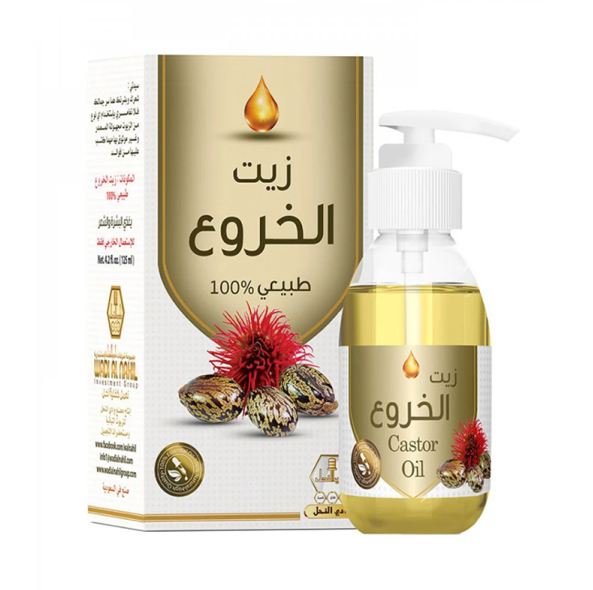  وادي النحل زيت الخروع طبيعي 100% 125مل