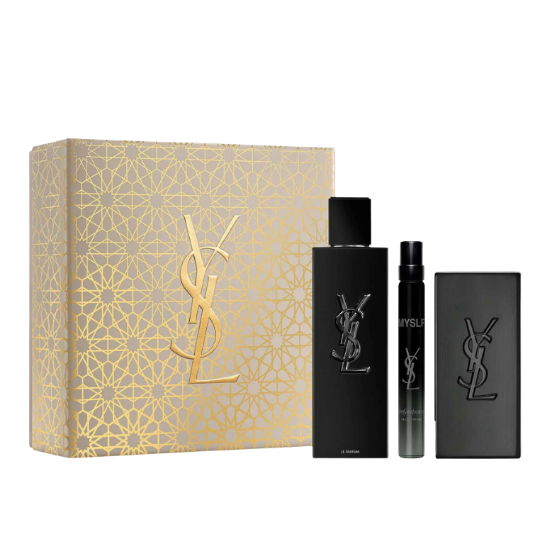 اف سان لوران مجموعة لي بيرفيوم ( عطر أو دو بارفان 100مل+ أو دو بارفان 10مل+صابون منظف)