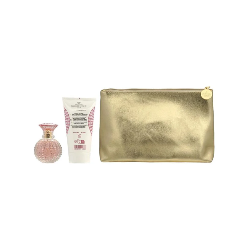 طقم مارينا دي بوربون كريستال رويال نسائي او دي بارفيوم 100 مل + لوشن للجسم 150 مل + بودرة للجسم 15 ج