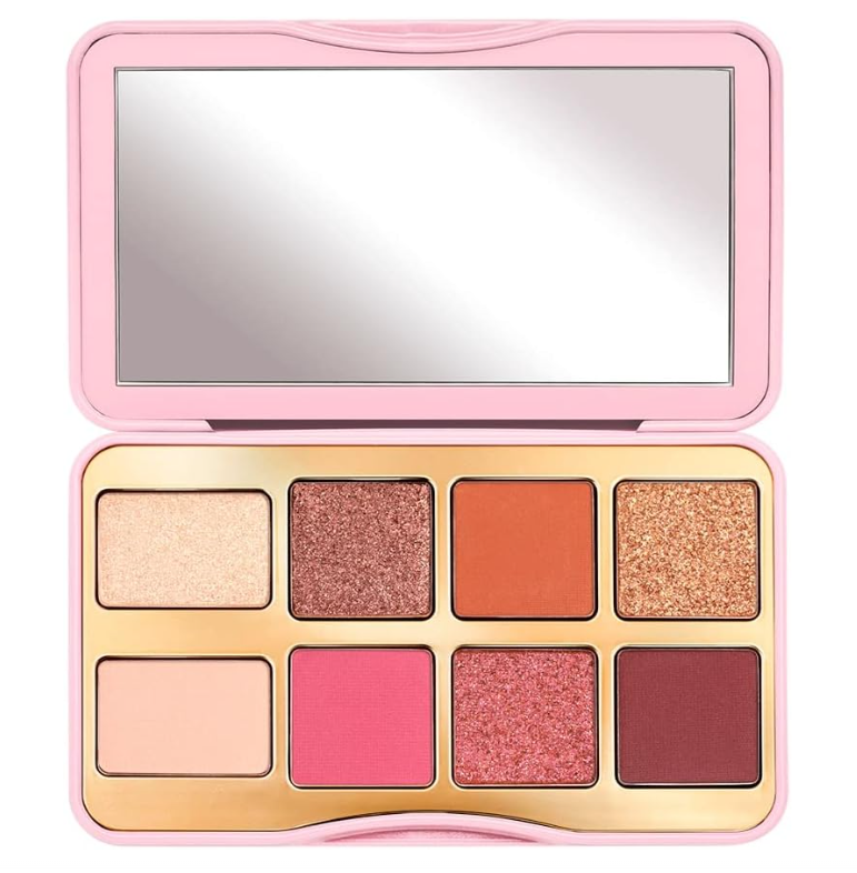 تو فيسد باليت ظلال عيون صغيرة من ليتس بلاي ، متلألئ متعدد الألوان مسحوق