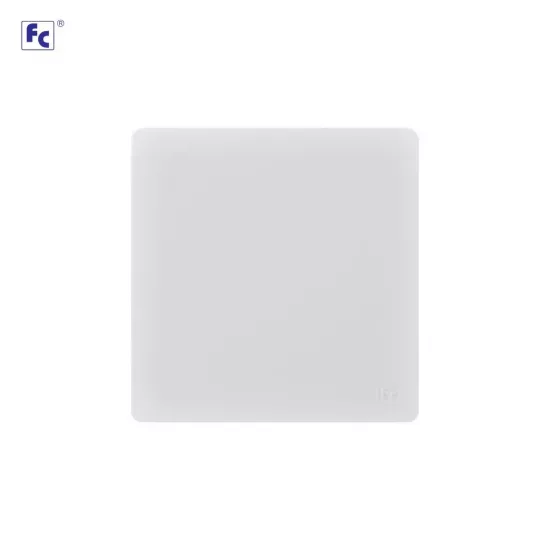 مفتاح دركسيون مفرد ديكور 3*3 ابيض - اف سي 