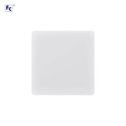 مفتاح مفرد ديكور 3*3 ابيض - اف سي 