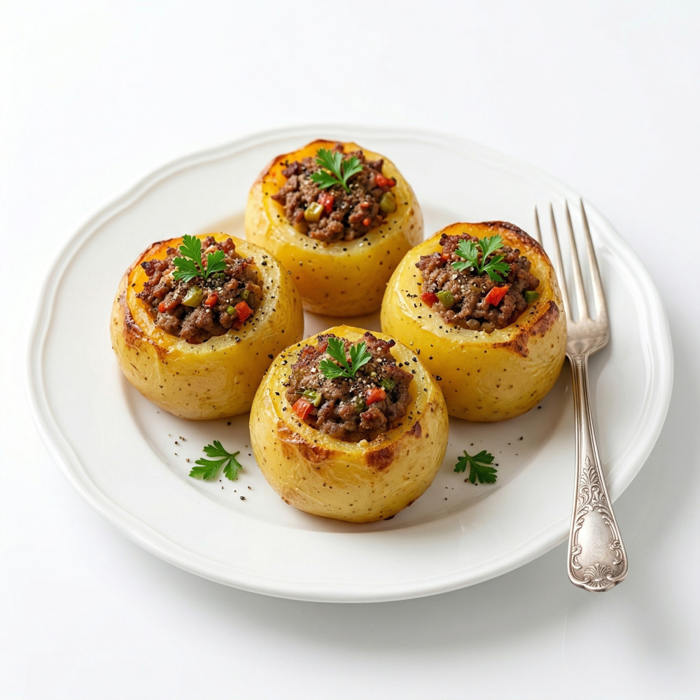 صحن بطاطس محشي