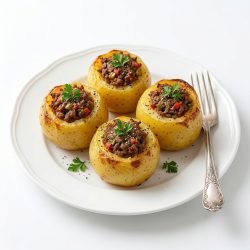 صحن بطاطس محشي