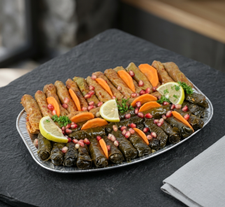 ورق عنب وملفوف وسط