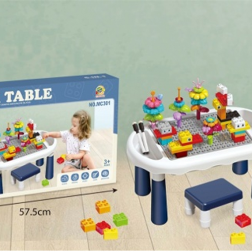طاولة البلوك متعددة الاستخدامات للأطفال 