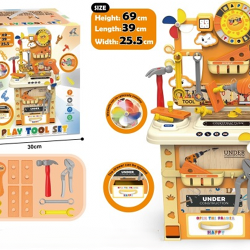 مجموعة أدوات اللعب التفاعلية للأطفال -لعبة ورشة العمل الصغيرة