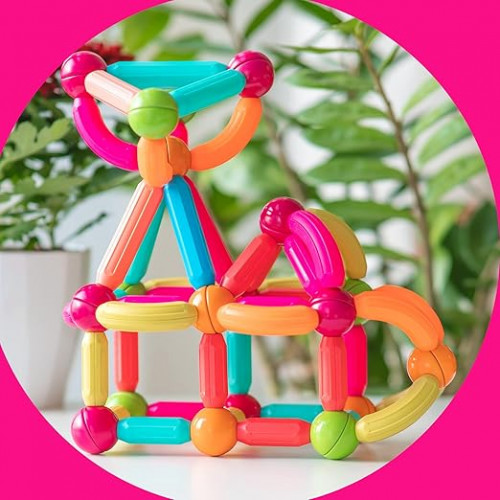 مجموعة البناء المغناطيسية 58قطعة 