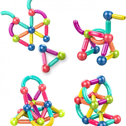 مجموعة البناء المغناطيسية 58قطعة 