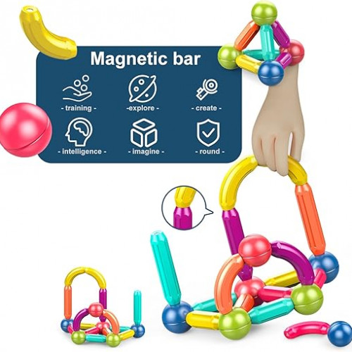 مجموعة البناء المغناطيسية 58قطعة 