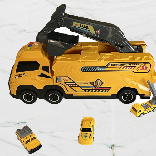 مركبة البناء الخارقة مع الرافعة