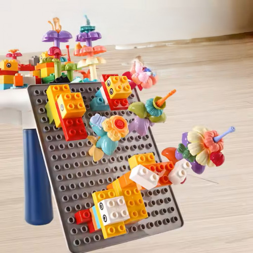 طاولة البلوك متعددة الاستخدامات للأطفال 