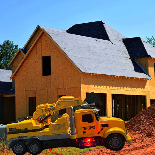 لعبة الشاحنة والحفار 