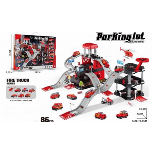 لعبة محطة سيارات الاطفاء 86 قطعة