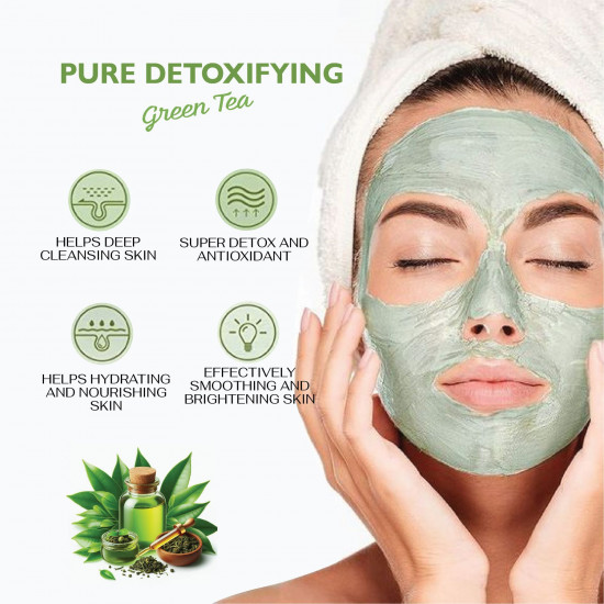 ماسك طين الشاي الاخضر