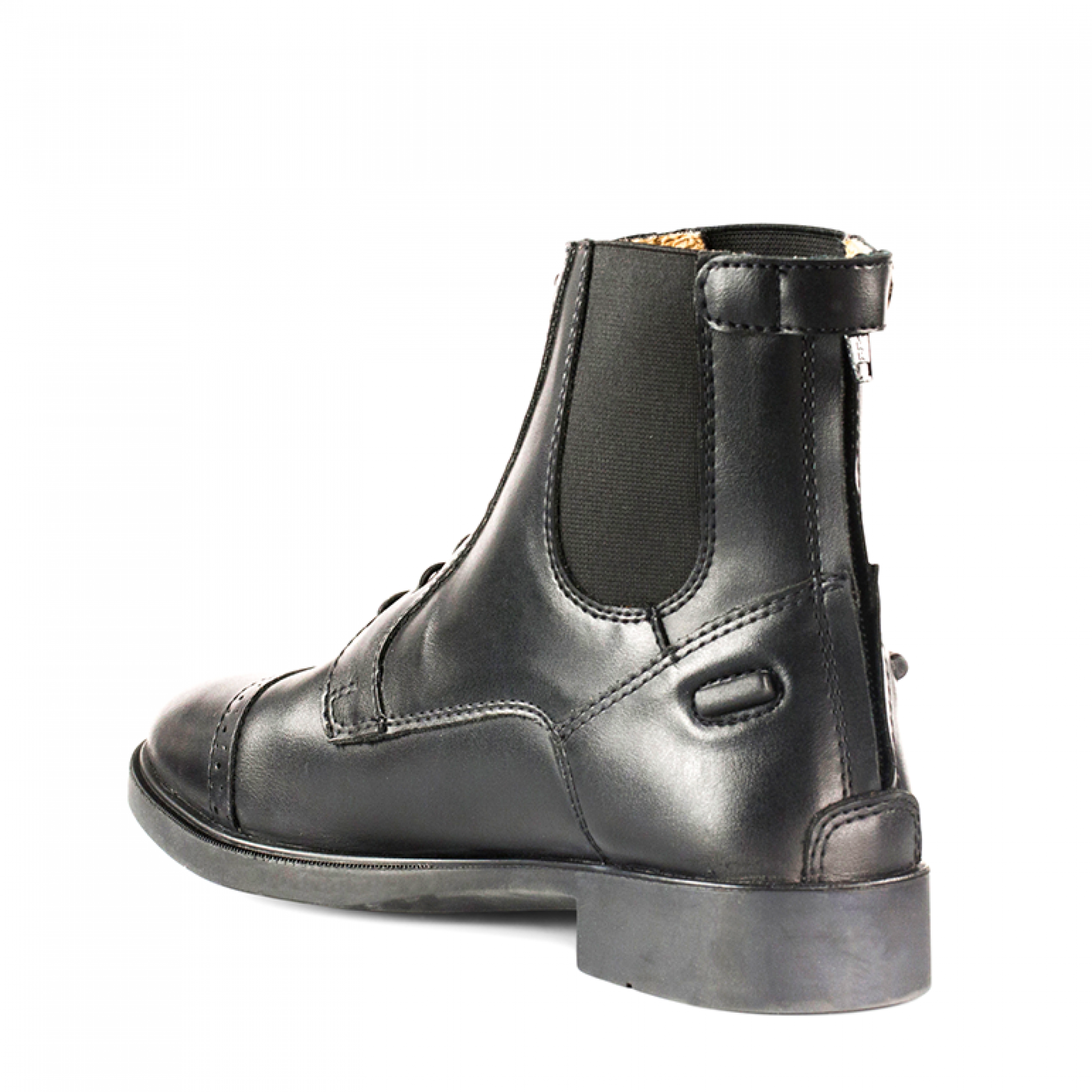 جزمة ركوب جلود صناعية