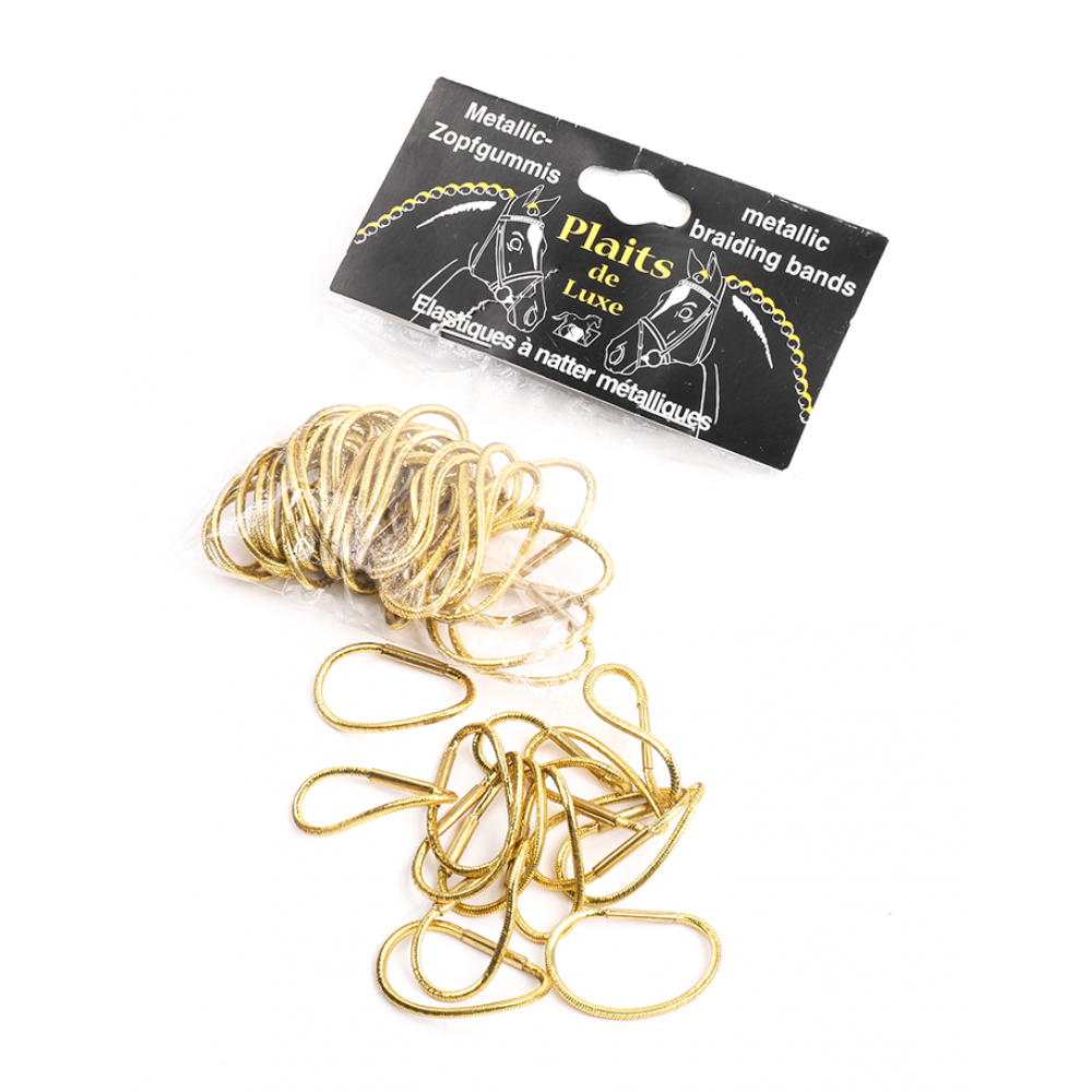 مطاط تجديل الشعر ذهبي