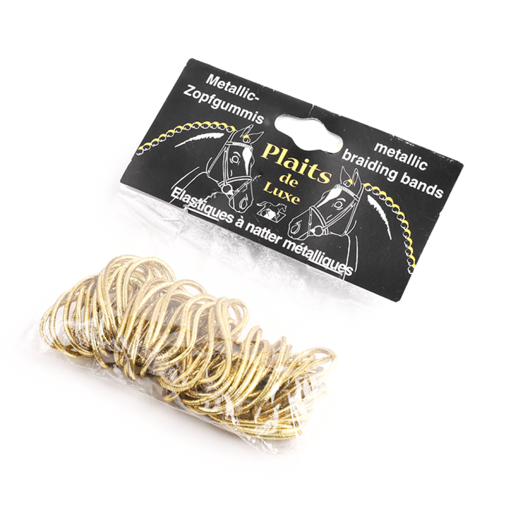 مطاط تجديل الشعر ذهبي