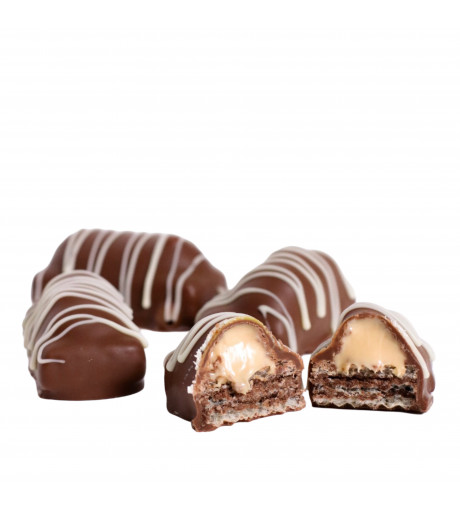 شوكولاته ويفر بكريمة الفول السوداني 