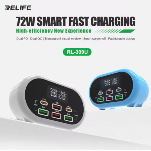 محول طاقة بمخارج متعددة لفحص البطاريات RL-309U من RELIFE