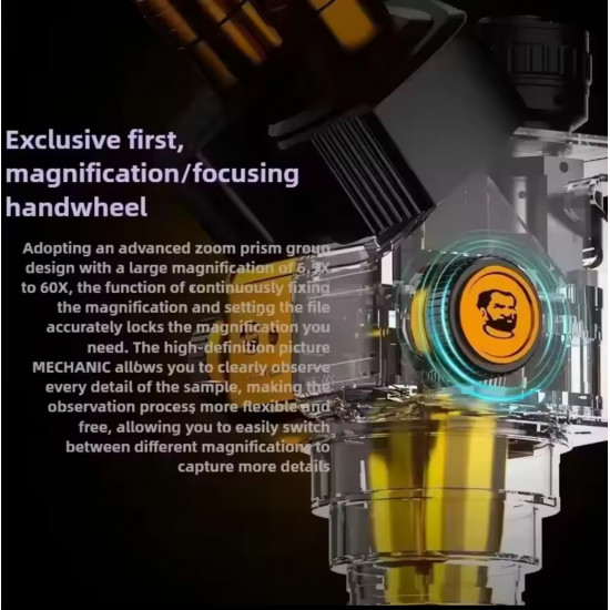  مجهر مع عدسة تكبير  Robot Z4 60X من MECHANIC