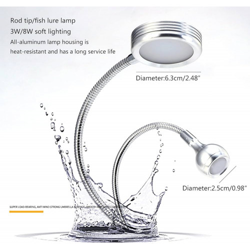 إضاءة صيانة بمنفذ USB مع قاعدة تثبيت مرنة