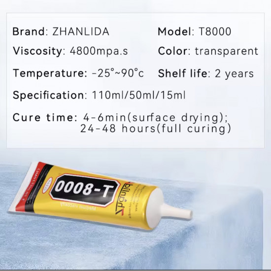 صمغ فائق اللصق لصيانة الاجهزة  T8000 15ml-110ml من ZHANLIDA