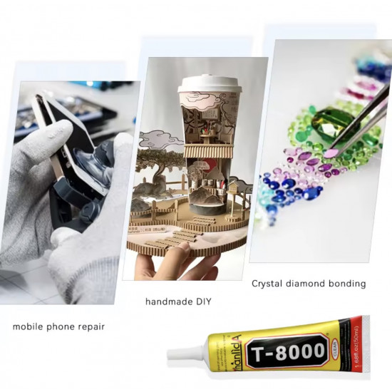 صمغ فائق اللصق لصيانة الاجهزة  T8000 15ml-110ml من ZHANLIDA