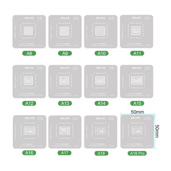 أداة لتثبيت القصدير لوحدة المعالجة المركزية RL-601MA (A8-A18Pro) من RELIFE