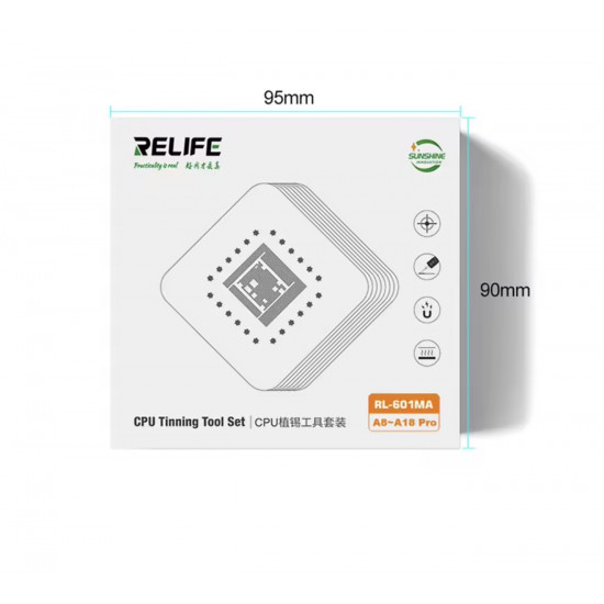 أداة لتثبيت القصدير لوحدة المعالجة المركزية RL-601MA (A8-A18Pro) من RELIFE