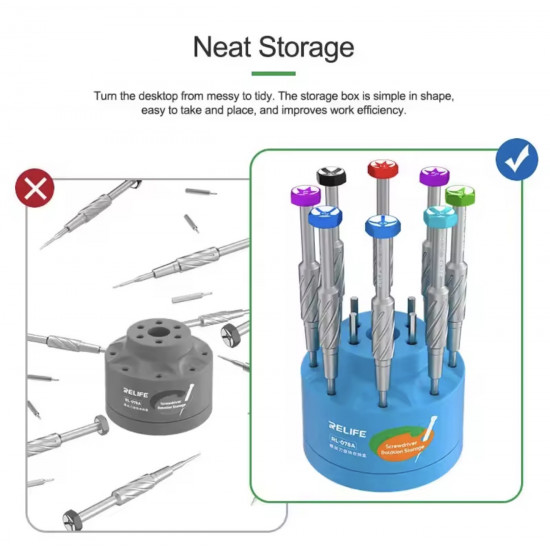 حامل مفكات دوار متعدد الوظائف RL-078A من RELIFE