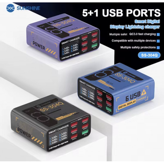 محول طاقة بمخارج متعددة لفحص البطاريات SS-304Q من SUNSHINE