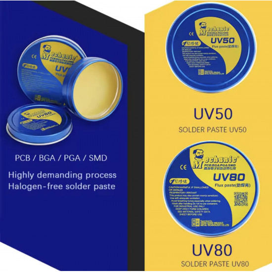 معجون فلكس UV50/UV80 من MECHANIC