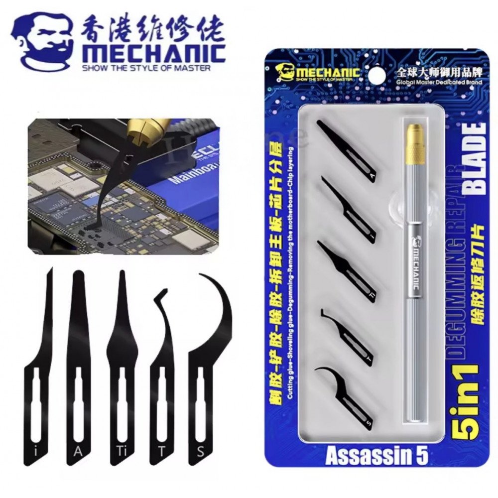 طقم شفرات إصلاح احترافية Assassin 5 من MECHANIC
