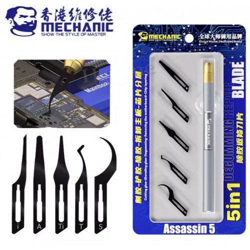 طقم شفرات إصلاح احترافية Assassin 5 من MECHANIC