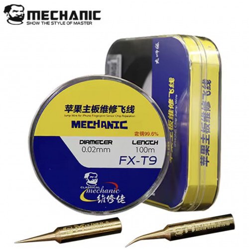 رؤوس مكواة لحام نحاس + سلك لحام نحاس فائق الدقة FX-T9 من MECHANIC