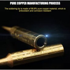 رؤوس مكواة لحام نحاس + سلك لحام نحاس فائق الدقة FX-T9 من MECHANIC