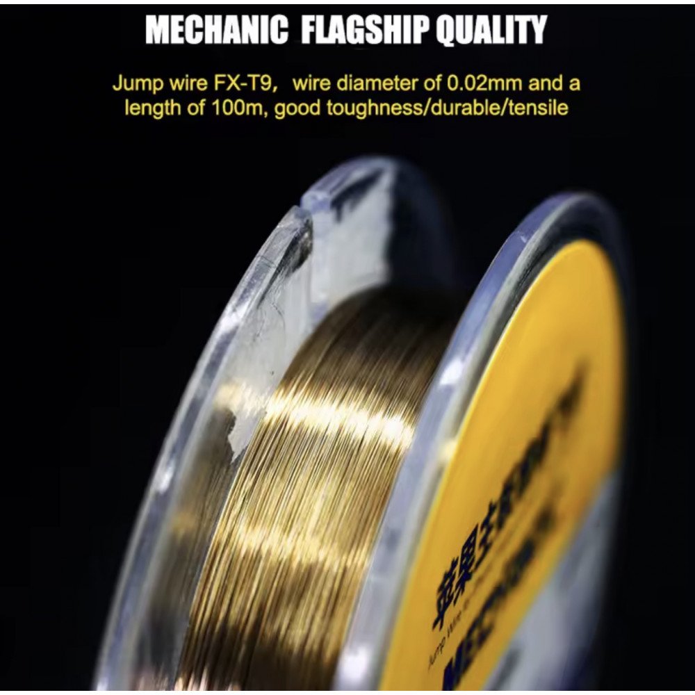 رؤوس مكواة لحام نحاس + سلك لحام نحاس فائق الدقة FX-T9 من MECHANIC